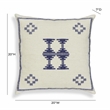 Pemberly Row Contemporary Cream & Indigo Wool 20