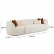 Pemberly Row Cream Boucle 2-Piece Modular Right-Arm Facing Sofa