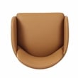 Pemberly Row Transitional Tan Performance Vegan Leather Dining Chair