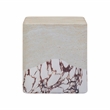 Pemberly Row Travertine & Breccia Concrete Indoor / Outdoor Side Table