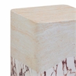 Pemberly Row Travertine & Breccia Concrete Indoor / Outdoor Side Table