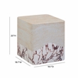 Pemberly Row Travertine & Breccia Concrete Indoor / Outdoor Side Table