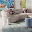 Pemberly Row Transitional Blossom Tufted Cotton 20