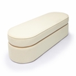 Pemberly Row Handmade Modern / Contemporary Cream Velvet Bench
