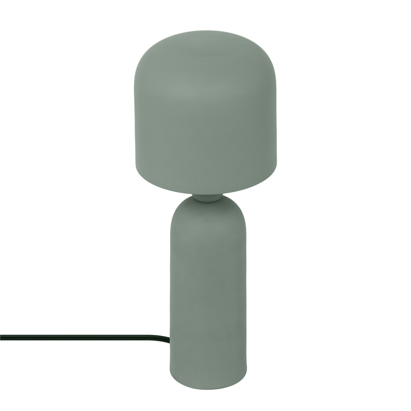 Pemberly Row Modern / Contemporary Shroom Green Metal Table Lamp