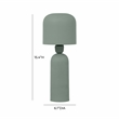 Pemberly Row Modern / Contemporary Shroom Green Metal Table Lamp
