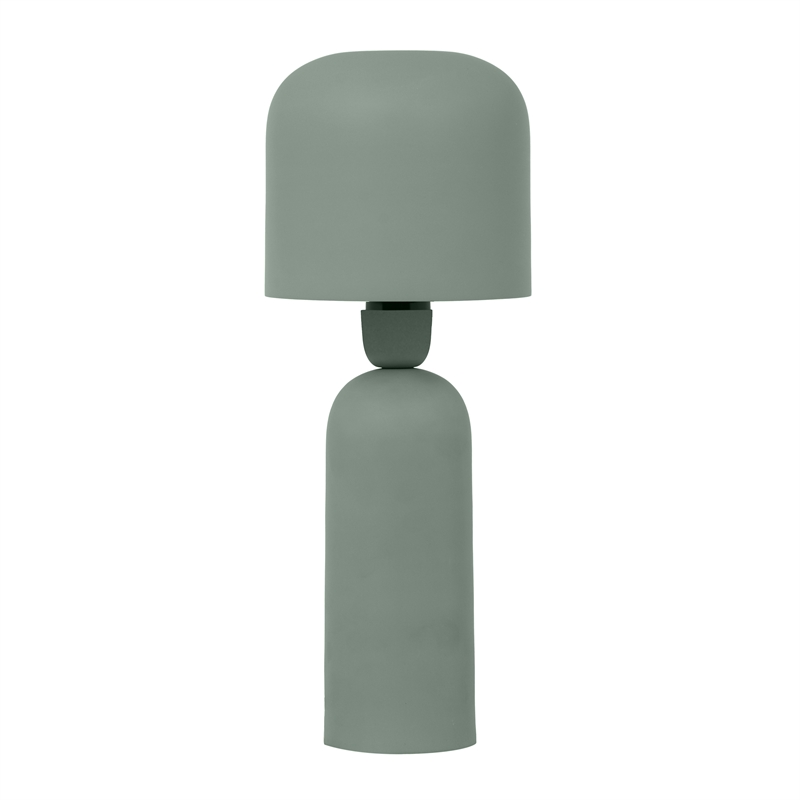 Pemberly Row Modern / Contemporary Shroom Green Metal Table Lamp