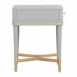 Pemberly Row Handmade Modern Transitional Grey Wooden Nightstand