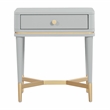Pemberly Row Handmade Modern Transitional Grey Wooden Nightstand
