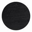 Pemberly Row Transitional Black Finish Oak Round Dining Table