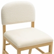 Pemberly Row Transitional Cream Performance Velvet Dining Chair