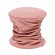 Pemberly Row Contemporary Rose Pink Ruched Velvet Adjustable Ottoman