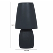 Pemberly Row Modern / Contemporary Blue Terracotta Table Lamp