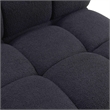 Pemberly Row Black Vegan Shearling 6-piece Modular U-Sectional