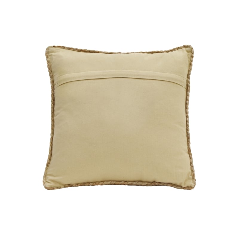 Pemberly Row Handmade Transitional White Square Accent Pillow