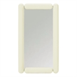 Pemberly Row Contemporary Cream Tubular Metal Frame Wall Mirror
