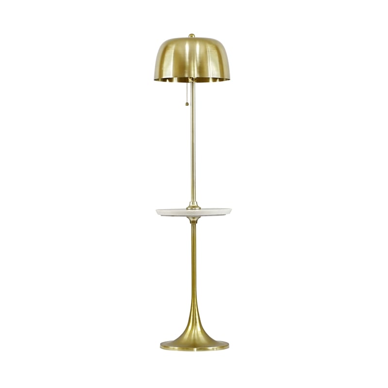 Pemberly Row Modern / Contemporary Handcrafted Gold Steel Floor Lamp
