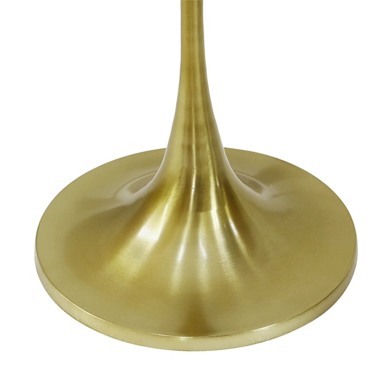 Pemberly Row Modern / Contemporary Handcrafted Gold Steel Floor Lamp