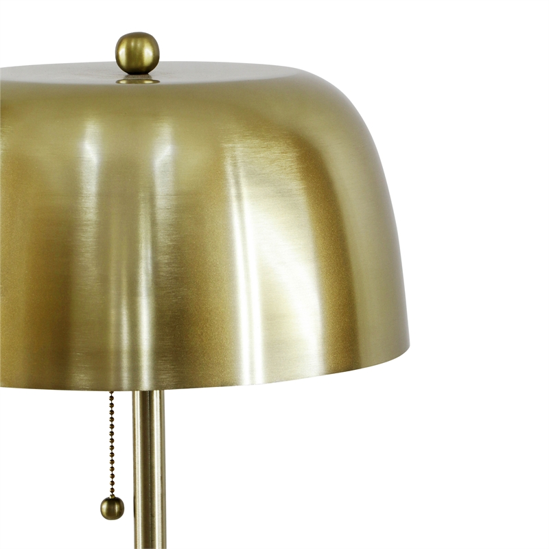 Pemberly Row Modern / Contemporary Handcrafted Gold Steel Floor Lamp