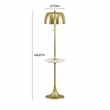 Pemberly Row Modern / Contemporary Handcrafted Gold Steel Floor Lamp