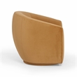 Pemberly Row Handmade Modern / Contemporary Tan Velvet Swivel Chair