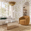 Pemberly Row Handmade Modern / Contemporary Tan Velvet Swivel Chair