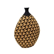 Pemberly Row Modern Transitional Geometric Decorative Paper Vase
