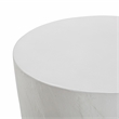 Pemberly Row Light Grey Faux Plaster Indoor / Outdoor Concrete Stool