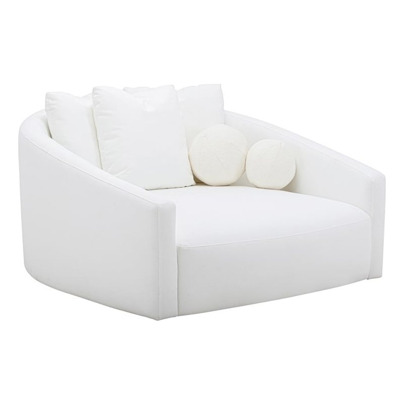 Pemberly Row Handmade Contemporary Cream Performance Fabric Daybed