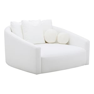 Pemberly Row Handmade Contemporary Cream Performance Fabric Daybed
