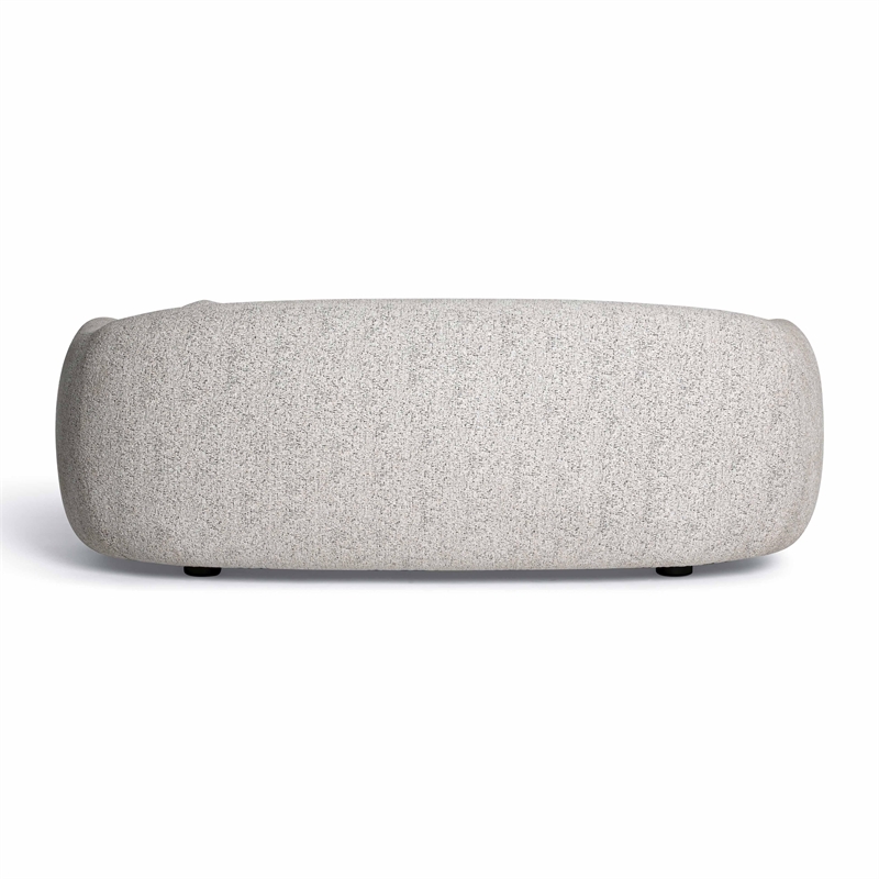 Pemberly Row Contemporary Upholstered Black and White Woven Fabric Sofa