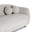 Pemberly Row Contemporary Upholstered Black and White Woven Fabric Sofa