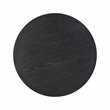 Pemberly Row Handmade Transitional Black Oak Round Dining Table