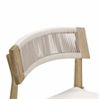 Pemberly Row Transitional Cream Outdoor Dining Chair - Set of 2