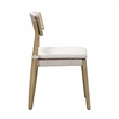 Pemberly Row Transitional Cream Outdoor Dining Chair - Set of 2