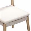 Pemberly Row Transitional Cream Outdoor Dining Chair - Set of 2