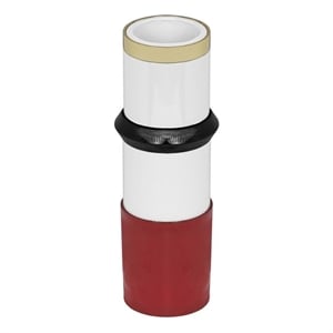 Pemberly Row Handmade Modern Transitional Burgundy Metal Vase