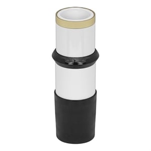 Pemberly Row Handmade Modern Transitional Black Finish Metal Vase