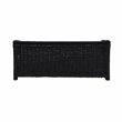 Pemberly Row Modern / Contemporary Black Finish Rattan Small Pet Bed