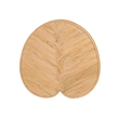 Pemberly Row Handmade Contemporary Tall Lilypad Rattan Side Table