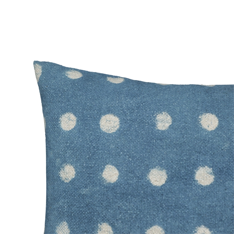 Pemberly Row Contemporary Indigo Dots Cotton 20
