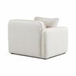 Pemberly Row Sand Upcycled Linen Left-Arm Facing Corner Chair