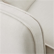 Pemberly Row Sand Upcycled Linen Left-Arm Facing Corner Chair