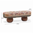 Pemberly Row Modern / Contemporary Textured Wool Upholstered Bench