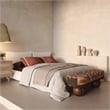 Pemberly Row Modern / Contemporary Textured Wool Upholstered Bench
