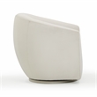 Pemberly Row Modern / Contemporary Cream Velvet Swivel Chair