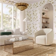 Pemberly Row Modern / Contemporary Cream Velvet Swivel Chair