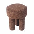 Pemberly Row Handmade Transitional Sedona Brown Knubby Stool