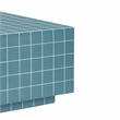 Pemberly Row Contemporary Blue Tile Indoor / Outdoor Coffee Table