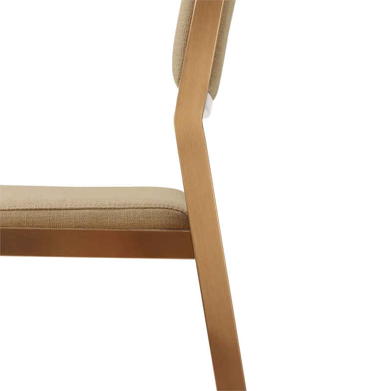 Pemberly Row Contemporary Tan Basketweave Stackable Stool - Set of 2